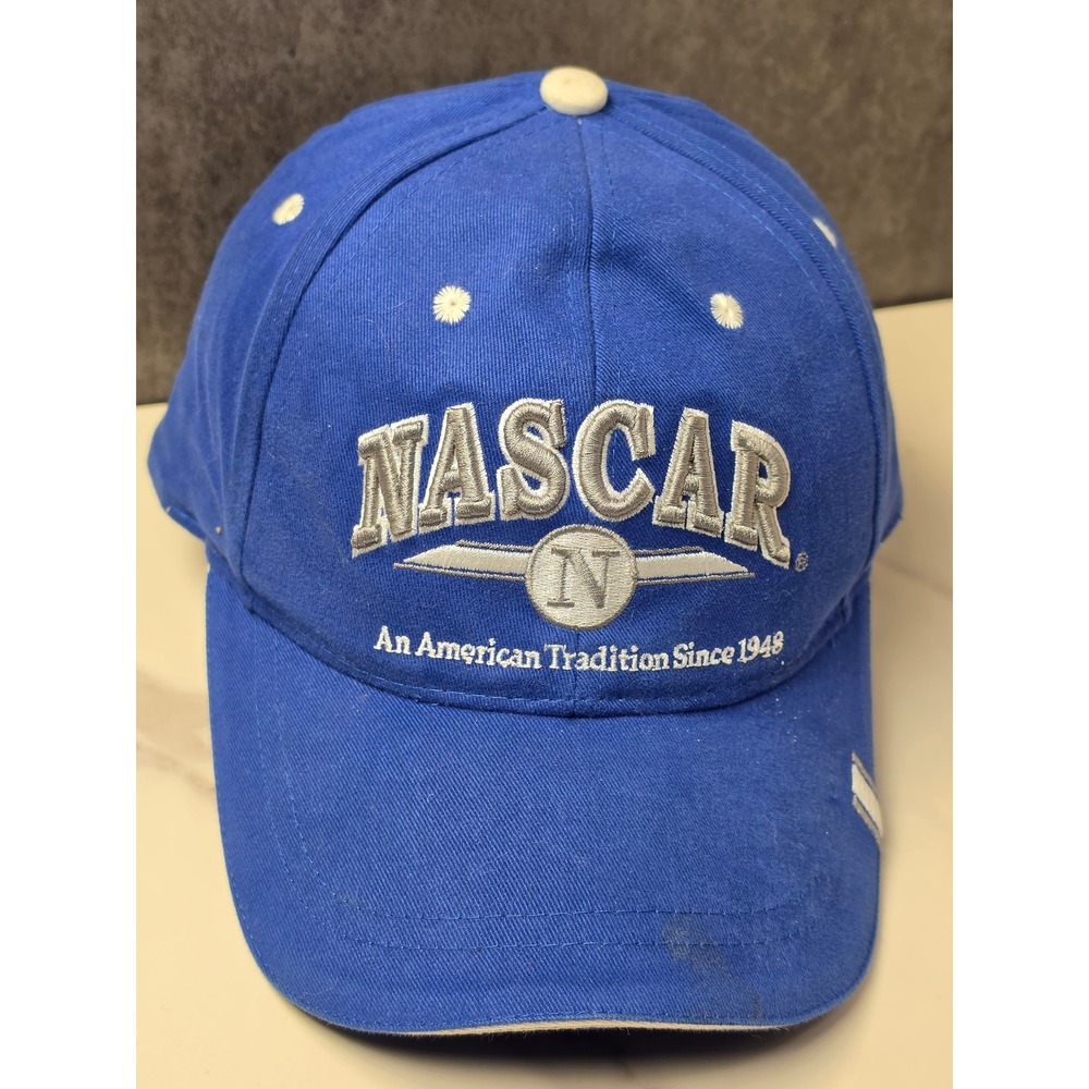 NASCAR The Game Mens Royal Blue Adjustable Strapback Hat Baseball Cap